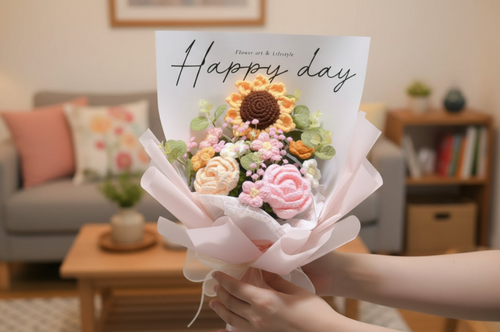 Crochet Sunflower Gift Bouquet