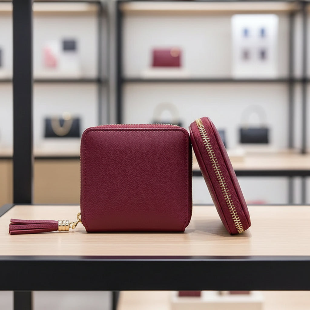 Mini Tassel Wallet - Women's Coin Purse